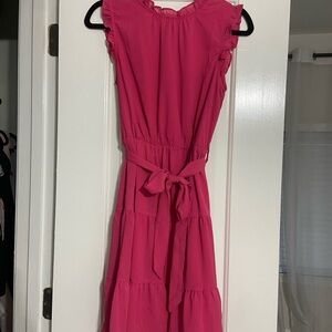 Elegant Pink Mini Dress